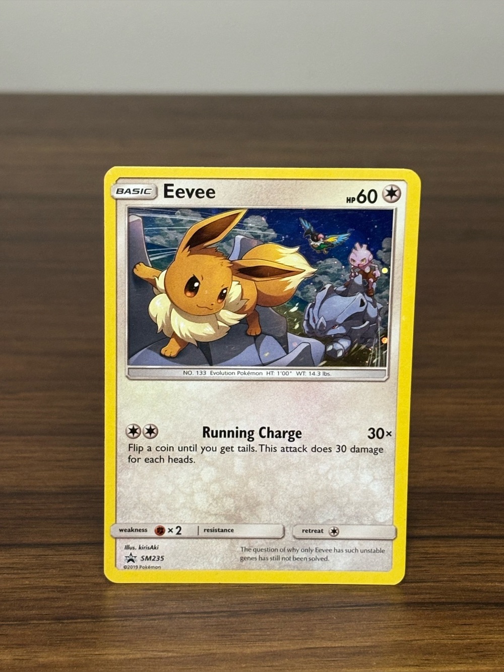 Eevee SM235 Sun & Moon Promo Cosmos Holo Pokemon Card